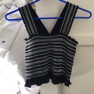 Black and white tank top